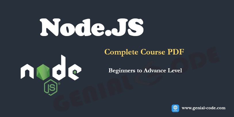 Node JS Complete Course PDF | Node.js - Genial Code