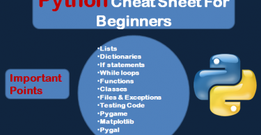 Python programming cheat sheet pdf