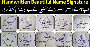 Handwritten Signatures Style For Your Name